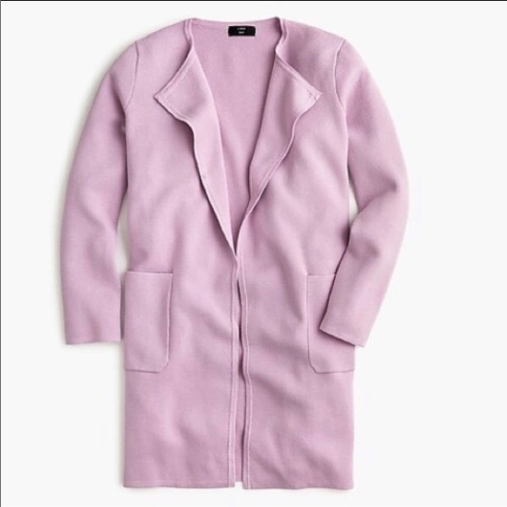 J. Crew Juliette Collarless Sweater Blazer